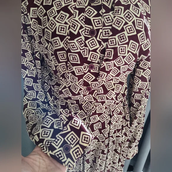 Vintage 80s/90s dress Bichon by Sara Edwards sz8 - Picture 3 of 9